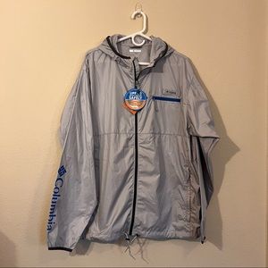 Columbia Gray Windbreaker NWT
